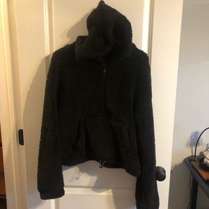 Cropped Urban Outfitters Fleece Hoodie